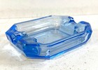 Ancien Petit Cendrier en Verre Cristal d
