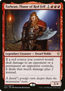 *COMO NUEVO* Torbran, Thane of Red Fell - Trono de Eldraine - MTG CD20CC - Imagen 1 de 1