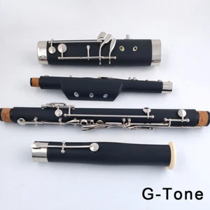 G-type children's bassoon instrument bakelite body copper nickel plated keys - Picture 1 of 7