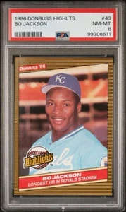 Bo Jackson 1986 Donruss Highlights - #43 (RC) PSA GRADED! MLB Kansas City Royals - Picture 1 of 3