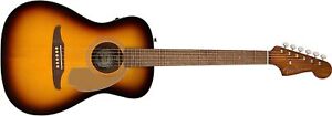 Fender Malibu Player Walnut Fingerboard Sunburst Electric Acoustic Guitar