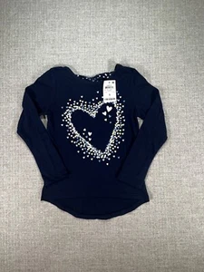 Epic Threads Shirt Top 5 Blue Classic Long Sleeve Girls - Picture 1 of 7