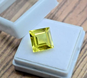 Anello Zaffiro Giallo Ceylon Gemma 8,95Ct Taglio Radiante Zaffiro Giallo Naturale - Foto 1 di 6