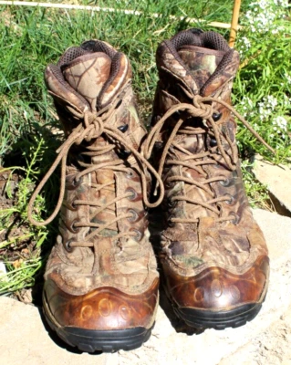 Cabelas Dry Plus Insulated Vibram Sole  Camo Hunting Boots Men's Sz. 13D 81-3603 - Image 1 of 4