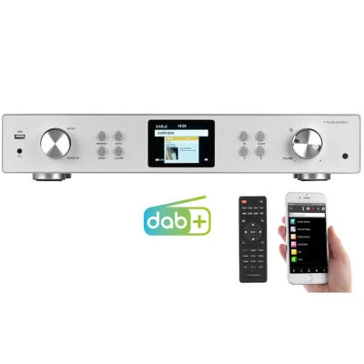 VR-Radio Digitaler WLAN-HiFi-Tuner mit Internetradio, DAB+, UKW, MP3, Alu-Optik - Bild 1 von 4