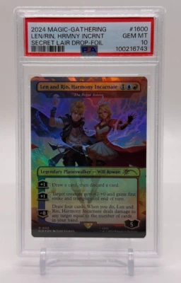 2024 Magic the Gathering Secret Lair Len and Rin, Harmony Incarnate Foil PSA 10 - Image 1 of 2