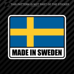 Made in Sweden Sticker Self Adhesive Vinyl Swedish SE - Bild 1 von 1