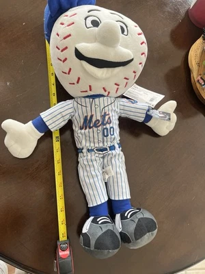 FOCO 20” Mr.Met New York Mets Baseball Mascot Plush Genuine MLB W/ Tags - Image 1 of 4