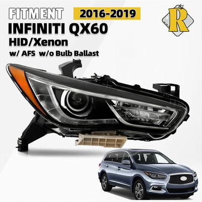 For 2016-2019 INFINITI QX60 Headlight HID/Xenon w/o Bulbs Ballast Right Side Foto 1 de 4