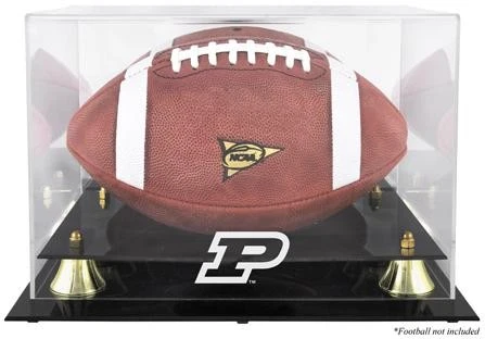 Purdue Boilermakers Golden Classic Team Logo Football Display Case w/Mirror Back - Image 1 of 1