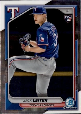 2024 BOWMAN CHROME - JACK LEITER TEXAS RANGERS #70 (RC) - Image 1 of 2