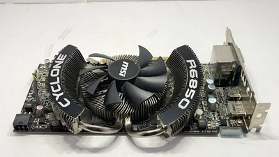 MSI R6850 Cyclone IGD5 1084 MHz Graphics Card – Parts or Repair – Untested - Image 1 of 4