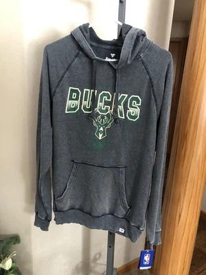Sudadera con Capucha Para Hombres Fanatics Verdadera Clásica Lavada Milwaukee Bucks Cuello Redondo M Foto 1 de 4