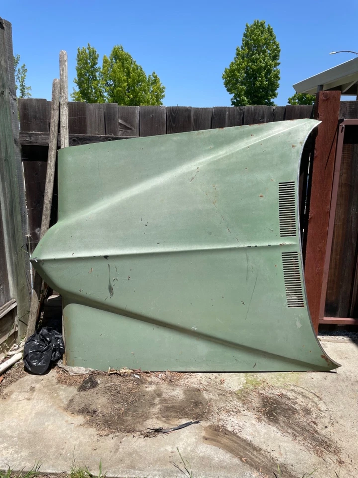 Capó muscle car 1970-71 Pontiac Grand Prix buen estado verde Foto 1 de 1