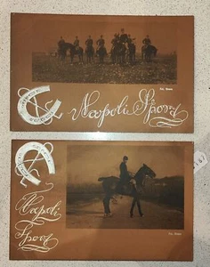 NAPOLI CITTA'-IPPICA SPORT-LOTTO 2 CARTOLINE-C15-187 - Picture 1 of 1