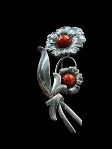 Spilla smaltata argento I.K 830s Norvegia norvegese VTG ESTATE 1290 - Foto 1 di 6