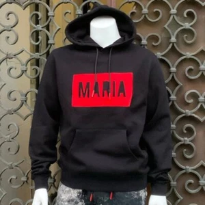 Men’s Maria By Fifty Black | Red Hoodie NWT - Picture 1 of 3