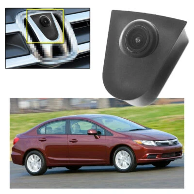 170° CCD Car Front View Camera Logo Embedded New for Honda Civic 2012-2015 13 14 - Image 1 of 4