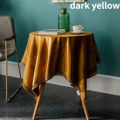 European Ethnic Velvet Table Cloth Square Living Room Kitchen Modern Table Cloth - Image 1 of 4