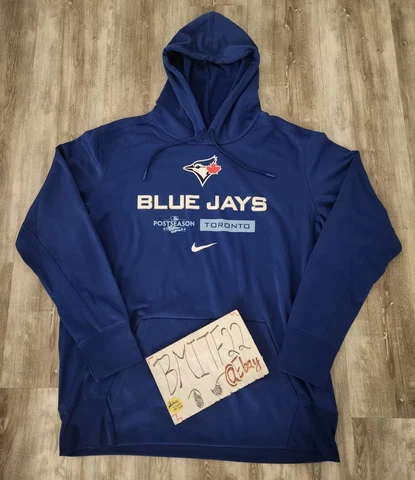 Toronto Blue Jays Nike 2022 Postseason Authentic Dugout Pullover Hoodie Men XL Cover