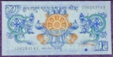Bhutan 1 Ngultrum uncirculate bank note