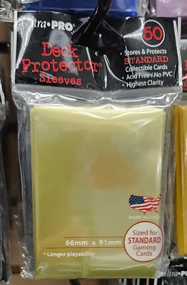 FUNDAS PROTECTORAS DE CUBIERTA ULTRA PRO METALIZADAS DORADAS (TAMAÑO ESTÁNDAR) 50ct Foto 1 de 2