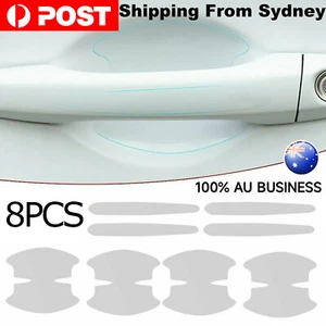 8PCS Clear Car Door Handle Bowl Sticker Anti-scratch Film Protector Accessories - Picture 1 of 12