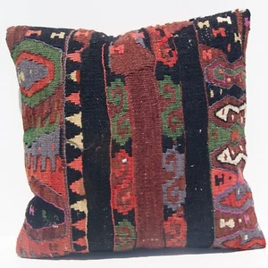 20x20" Kurdish decorative kilim pillow covers Hand woven quote kelim area rugs - Picture 1 of 3