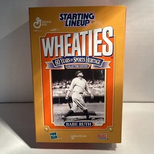 BABE RUTH 2000 STARTING LINEUP WHEATIES LIMITED FIGURE,CARD,MEDAL BOX - Picture 1 of 5