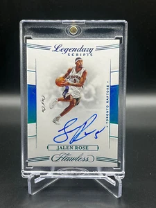 2019-20 Panini Flawless Jalen Rose Legendary Scripts Auto ONE OF ONE #LS-JRS - Picture 1 of 2