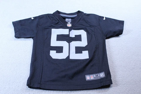 Oakland Raiders Khalil Mack Jersey Youth Size Medium Black Nike NFL Football Cover