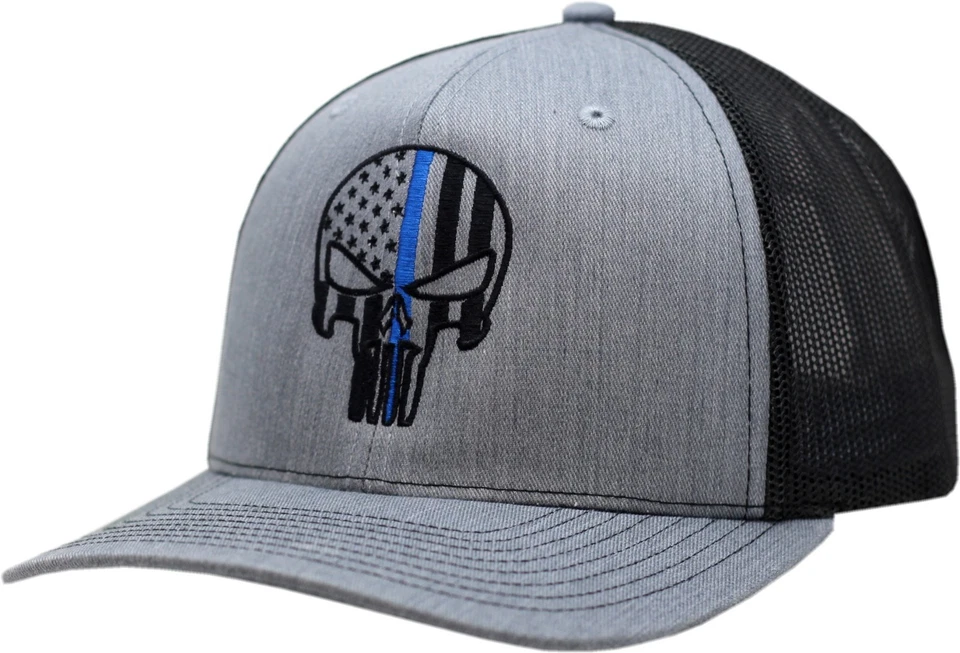 Punisher Blue Line Snapback Black/Grey - Image 1 of 1