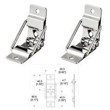 Strut Hinges, Ideal for Small Instrument Cases, Nickel Plated - Pack of 2
