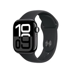 Apple Watch Series 10 42 mm GPS noir de jais aluminium - Neuve scellée - Photo 1 sur 8
