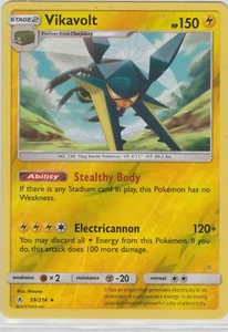 Pokemon TCG SM Unbroken Bonds 59/214 Vikavolt Reverse Holo Rare Card - Foto 1 di 1