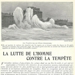 La lutte de l'homme contre la tempête - - Article de presse 1904 - Picture 1 of 5