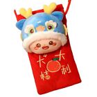 Lucky Money Chinese Dragon Plush Coin Purse Red Packet Lucky Money Wallet  Kids