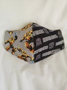 Transformers Bumblebee face mask, Washable, Nose Wire, adjustable 👂 - Picture 1 of 3