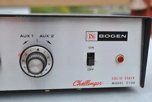 Bogen Challenger C-20 Solid State Amplifier made in Paramus, NJ AS IS POWERS ON - Picture 1 of 24
