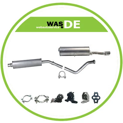 UE FABRICANT kit de pot d'échappement Peugeot 307 CC 2.0 16V 138 PS + attaches