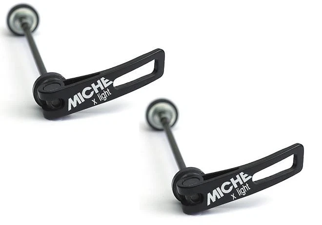 Miche X light weight alloy cutout QR skewers road / mountain bike wheel 97g pair - Image 1 of 1
