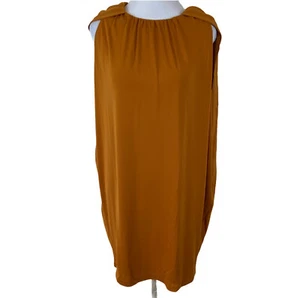 Nuevo Vestido Alfani Cuello Redondo Capa Cambio Puesta de Sol Lirio Medio Cuello Redondo Para Mujer $89 - Imagen 1 de 5
