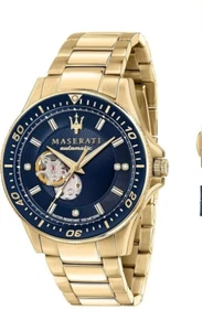 Maserati SFIDA Men's Watch R8823140004 Automatic Blue Dial Stainless Steel 44mm - Imagen 1 de 4