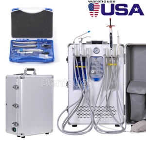Portable Dental Delivery Unit With Curing Light Ultrasonic Scaler/ Handpiece Kit - Picture 1 of 43