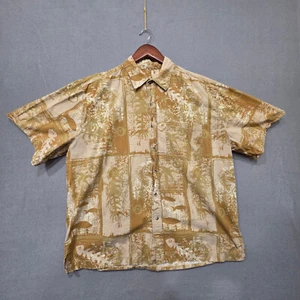 Joe Marlin Original Outfitters Button Up Short Sleeve Hawaiian Shirt Size XL - Picture 1 of 7
