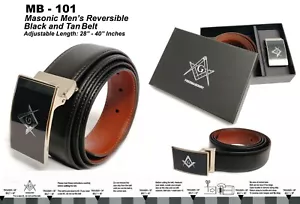 New Masonic Men's Belt - Picture 1 of 4