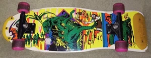 NASH Dinosaur Skateboard Complete 1992 VINTAGE RARE White - Picture 1 of 10