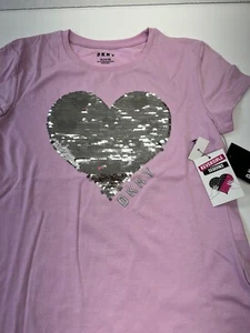 Camiseta para Niña DKNY NUEVA CON ETIQUETAS Tallas XL 14-16 Reversible Lentejuelas Brillo Diseño Brillante - Imagen 1 de 31