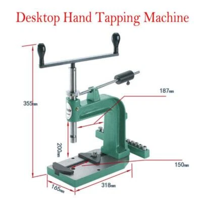NEW Desktop Hand Tapping Machine Cast Iron Tap and Dies Precision Manual Tapper - Image 1 of 4