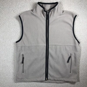 Free Country Herren hellbraun Größe Medium Fleece ärmellos leicht durchgehender Reißverschluss Weste - Bild 1 von 13